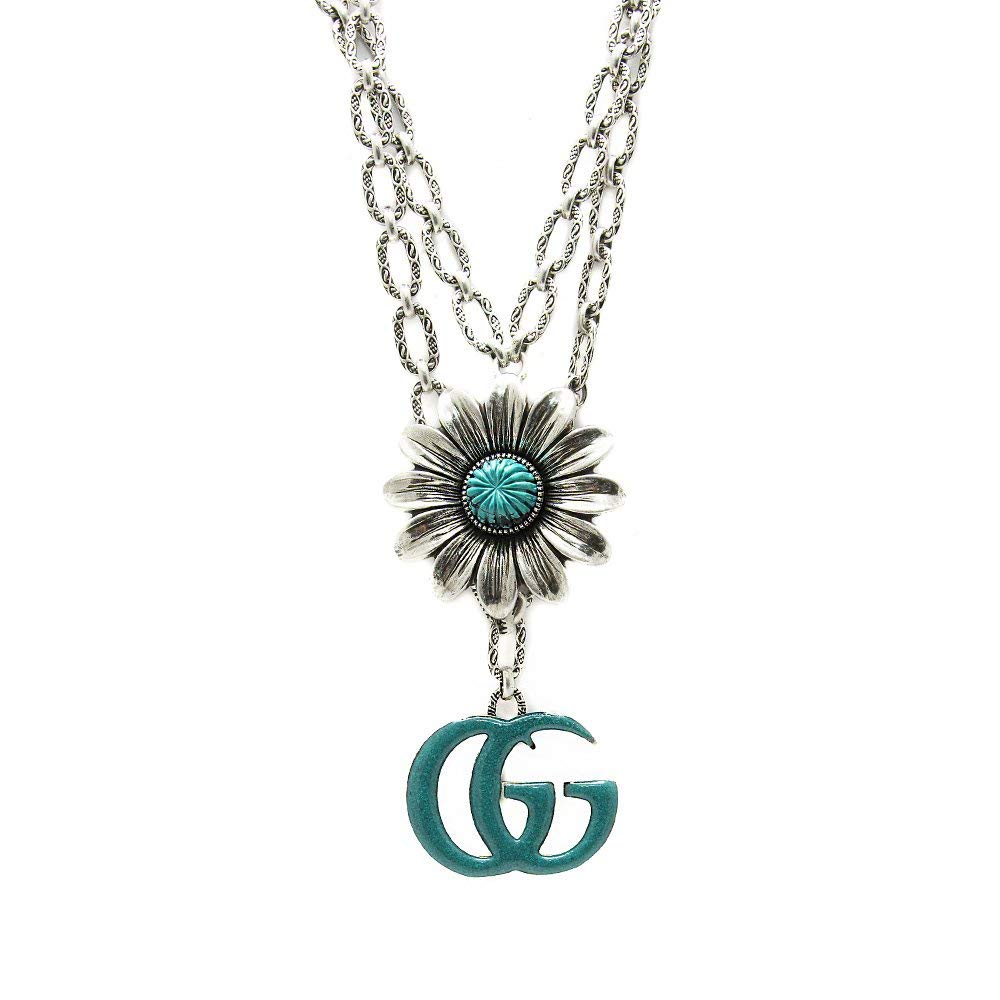 Elli Collana Donna In Argento 925 Con Ciondolo Lettera L, Fiore E Smile - Placcata Oro