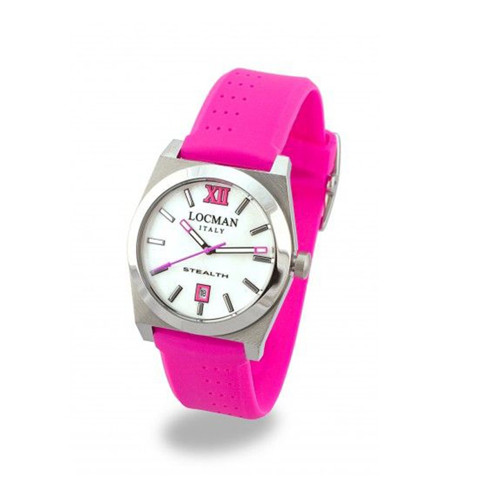 Locman Orologio Uomo Stealth Carbon Cronografo 46mm – Nero/Rosa, Impermeabile 300m, Quarzo - 3